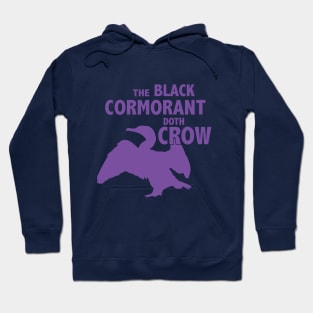 The Black Cormorant Doth Crow - Purple Hoodie